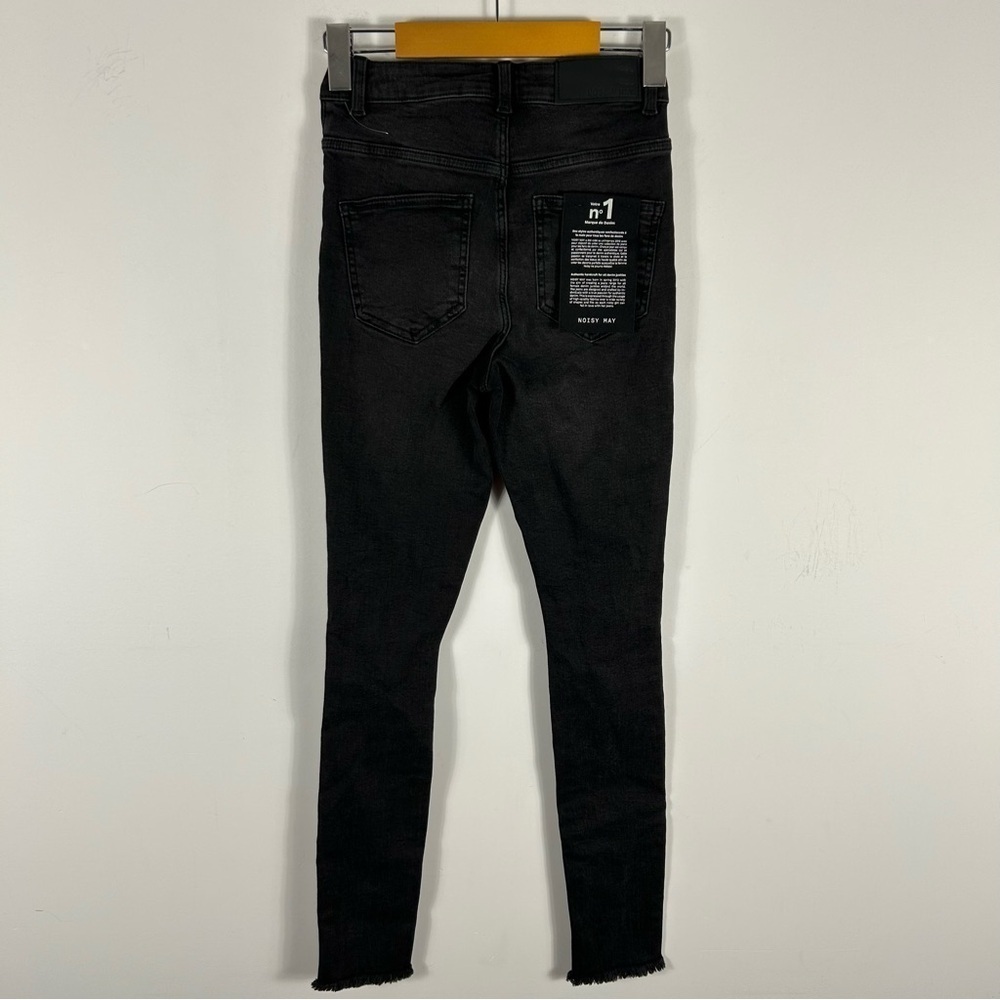 ❤️NWT NOISY MAY Black Skinny super high rise Jeans 25x30